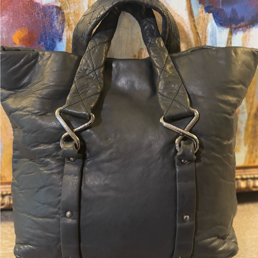 CHANEL RARE Discontinued 8 Knots Lambskin Black Large Bag w/COA - Picture 10 of 16
